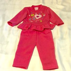 #Girls 2 piece sweat shirt/pant NWT 24M